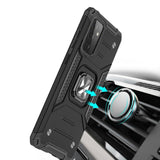 Wozinsky Ring Armor Case Kickstand Tough Rugged Cover til Samsung Galaxy A72 4G blå