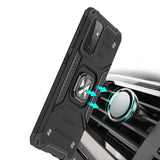 Wozinsky Ring Armor Case Kickstand Tough Rugged Cover til Samsung Galaxy A72 4G blå