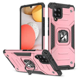 Wozinsky Ring Armor Case Kickstand Tough Rugged Cover til Samsung Galaxy A42 5G lyserød
