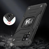 Wozinsky Ring Armor Case Kickstand Tough Rugged Cover til Samsung Galaxy A42 5G sort