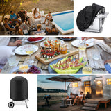 Vandtæt grilldæksel, cykeldæksel, cykeldæksel, dæk til havemøbler, XXL-dæk, sort