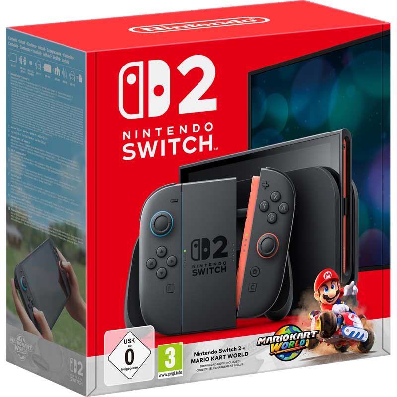 Gaming Nintendo Switch 2 Black + Mario Kart World