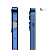 Joyroom New Beauty Series ultra tynde æske med galvaniseret ramme til iPhone 12 Pro sort (JR-BP743)