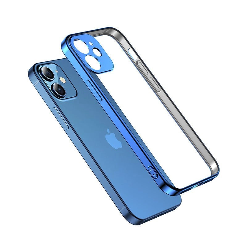 Joyroom New Beauty Series ultra tynde æske med galvaniseret ramme til iPhone 12 Pro sort (JR-BP743)