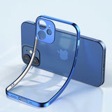 Joyroom New Beauty Series ultra tynde æske med galvaniseret ramme til iPhone 12 Pro sort (JR-BP743)