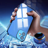 Joyroom New Beauty Series ultra tynde æske med galvaniseret ramme til iPhone 12 Pro sort (JR-BP743)