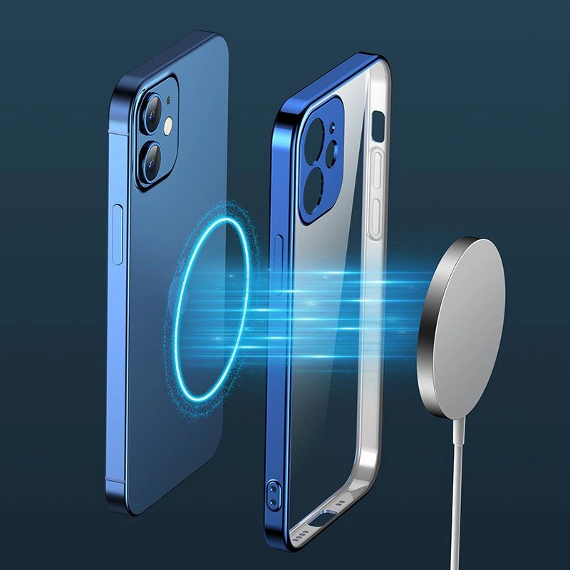 Joyroom New Beauty Series ultra tynde æske med galvaniseret ramme til iPhone 12 Pro sort (JR-BP743)