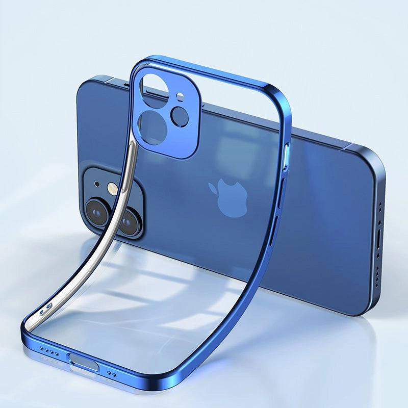 Joyroom New Beauty Series ultra tynde æske med galvaniseret ramme til iPhone 12 Pro Max guld (JR-BP744)