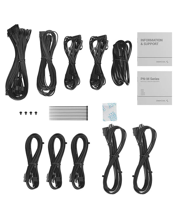 DeepCool PN650M enhed til strømforsyning 650 W 20+4 pin ATX ATX Sort