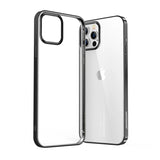 Joyroom New Beautiful Series ultra tynd kuffert med galvaniseret ramme til iPhone 12 Pro Max sort (JR-BP796)