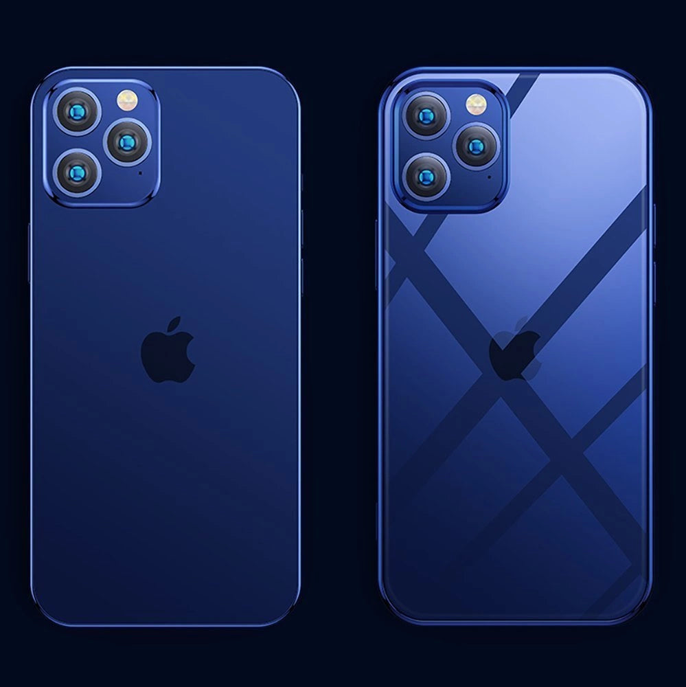 Joyroom New Beautiful Series ultra tynd kuffert med galvaniseret ramme til iPhone 12 Pro Max sort (JR-BP796)