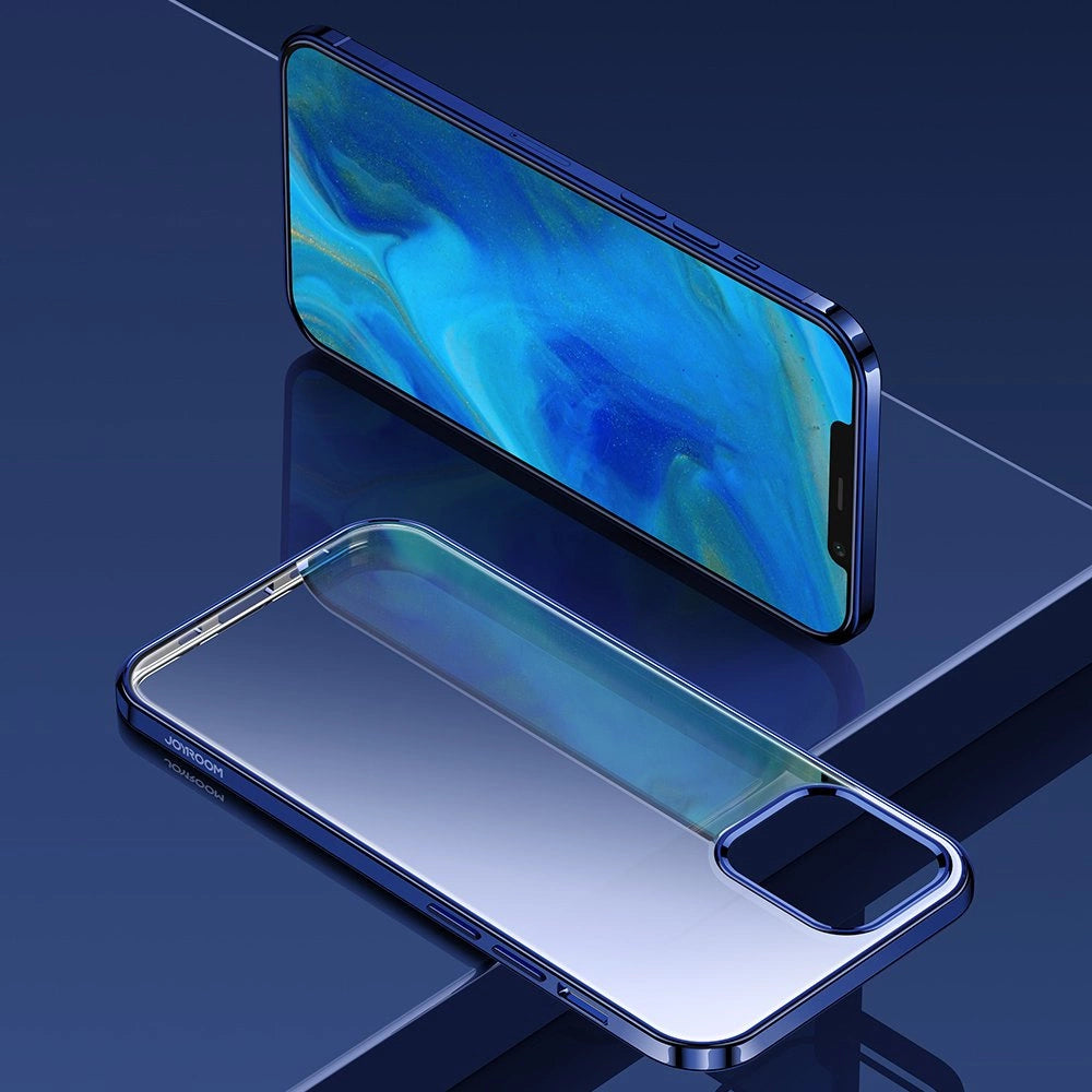 Joyroom New Beautiful Series ultra tynd kuffert med galvaniseret ramme til iPhone 12 Pro Max sort (JR-BP796)
