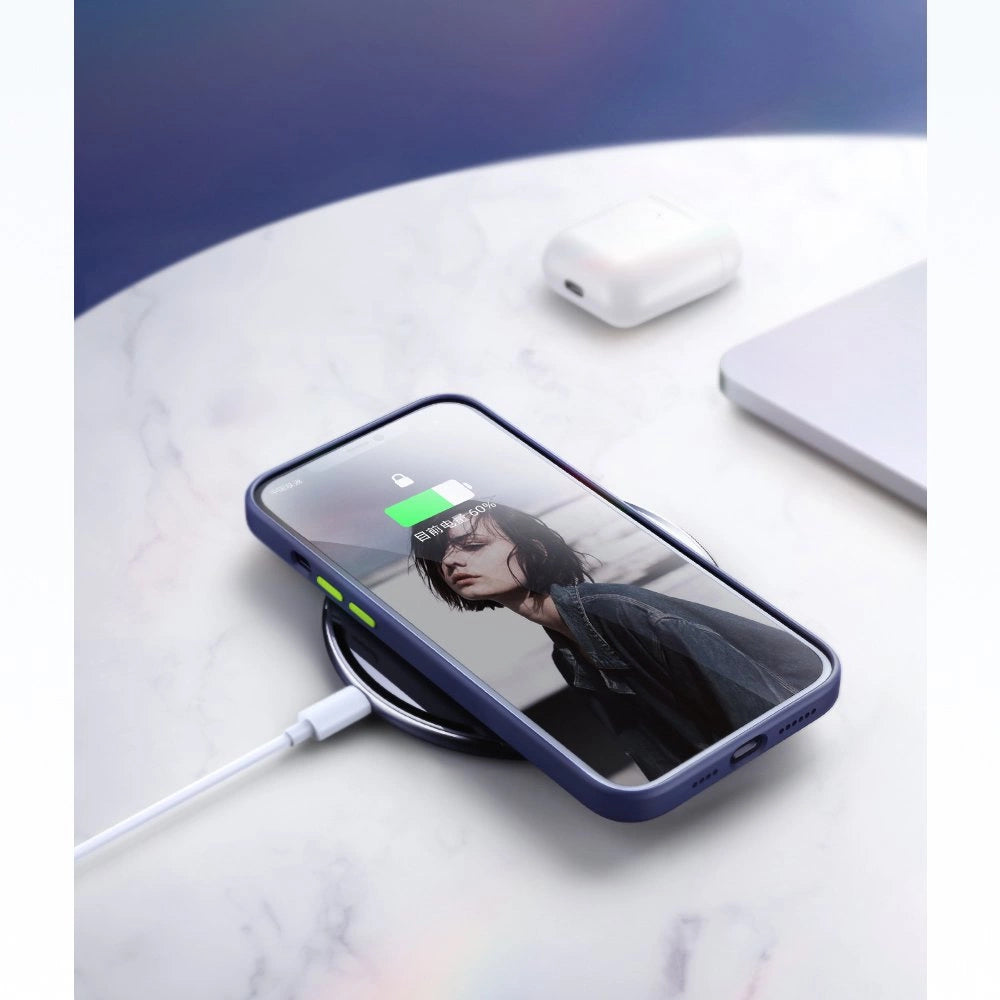 Joyroom Color Series-foder for iPhone 12 Pro Max blå (JR-BP800)