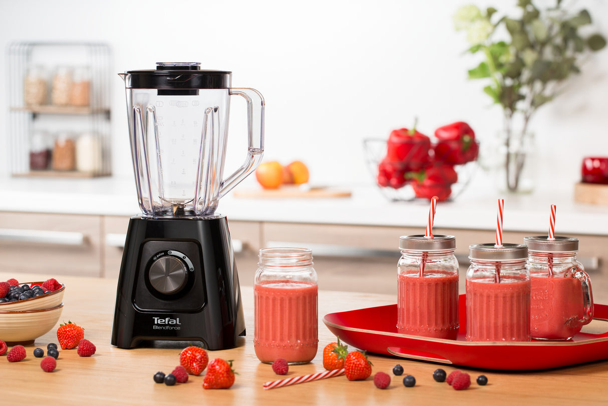 Tefal BlendForce II BL4208 blender 1,25 L Bordplade blender 600 W Sort