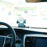 Joyroom car phone holder with flexible arm for dashboard or windshield, black (JR-ZS259)