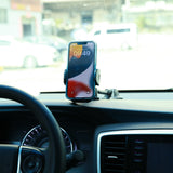 Joyroom car phone holder with flexible arm for dashboard or windshield, black (JR-ZS259)