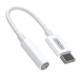 Joyroom SH-C1 hovedtelefon mini jack 3,5 mm (kvindelig) / USB-C (mandlig) adapter - hvid
