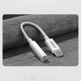 Joyroom SH-C1 hovedtelefon mini jack 3,5 mm (kvindelig) / USB-C (mandlig) adapter - hvid