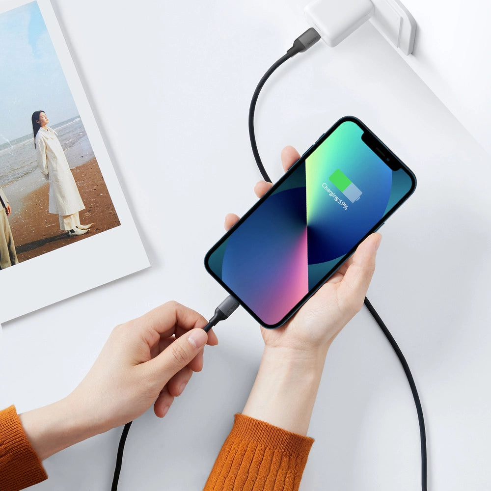 Ugreen US387 Lightning - USB-C MFI PD kabel 20W 480Mb/s 1m - sort