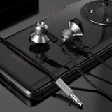 Dudao Metal Wired Earbuds 3,5 mm Mini Jack Gray (X2C-Gray)