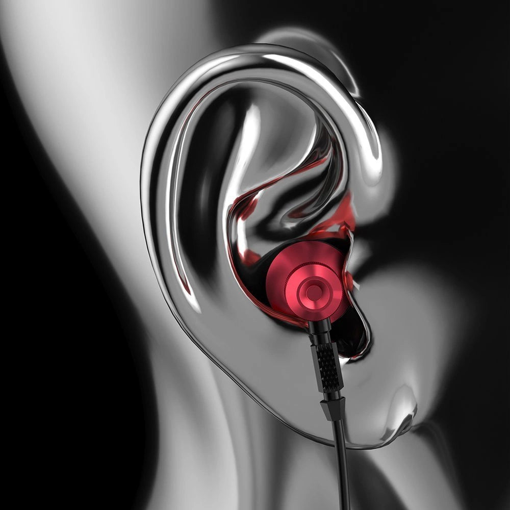 Dudao Metal Wired Earbuds 3,5 mm Mini Jack Gray (X2C-Gray)