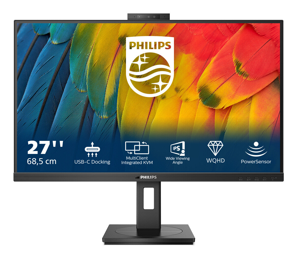 Philips 5000 series 27B1U5601H/00 computerskærm 68,6 cm (27") 2560 x 1440 pixel Quad HD LCD Sort
