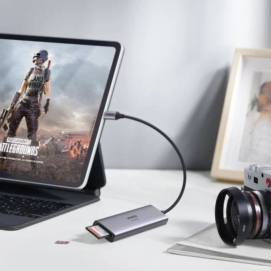 Ugreen multifunktionelle HUB USB Type C - 3x USB 3.2 Gen 1 / HDMI 4K 60Hz / SD og TF-kortlæser grå (60383 CM511)