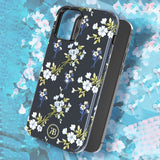 Kingxbar Blossom-kasse dekoreret med originale Swarovski-krystaller iPhone 12 Pro Max flerfarvet (Gardenia)