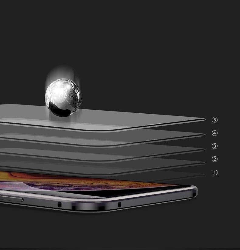 Wozinsky Full Magnetic Case Full Body Front og Back Cover med indbygget glas til Samsung Galaxy A72 4G sort-gennemsigtig