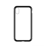 Wozinsky Full Magnetic Case Full Body Front og Back Cover med indbygget glas til Samsung Galaxy A72 4G sort-gennemsigtig