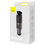Baseus Share Together USB / USB Type C / cigarette lighter socket bil oplader 120W Quick Charge Power Delivery grå (CCBT-C0G)