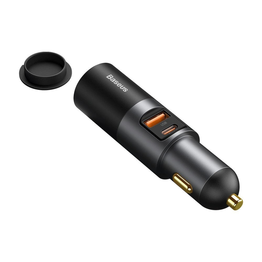 Baseus Share Together USB / USB Type C / cigarette lighter socket bil oplader 120W Quick Charge Power Delivery grå (CCBT-C0G)