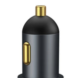 Baseus Share Together USB / USB Type C / cigarette lighter socket bil oplader 120W Quick Charge Power Delivery grå (CCBT-C0G)