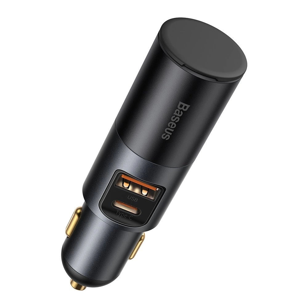 Baseus Share Together USB / USB Type C / cigarette lighter socket bil oplader 120W Quick Charge Power Delivery grå (CCBT-C0G)