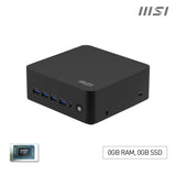 MSI Cubi Z AI 8M-004BEU USFF Sort 8945HS AMD SoC 5,2 GHz Indbyggede højttaler(e)