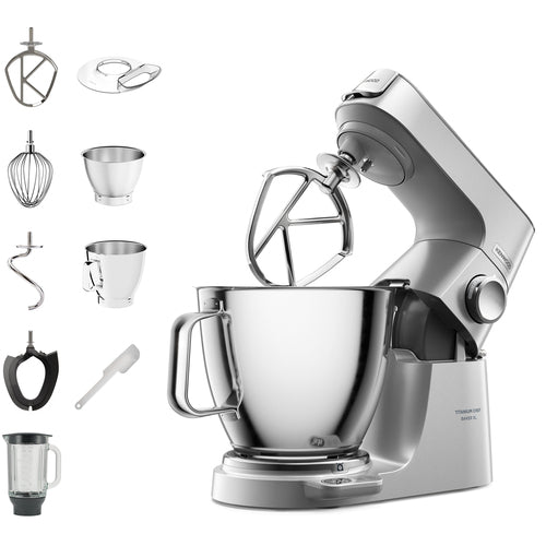 Kenwood Titanium Chef Baker XL KVL85.124SI Køkkenmaskine 7liter 1200W Sølv