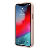 Guess GUHCP12LRSAVSRG iPhone 12 Pro Max 6.7" pink/pink hardcase Saffiano Vintage Script