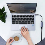 Ugreen eksternt netværksadapter RJ45 - USB Type C (1000 Mbps / 1 Gbps) Gigabit Ethernet grå (CM199)