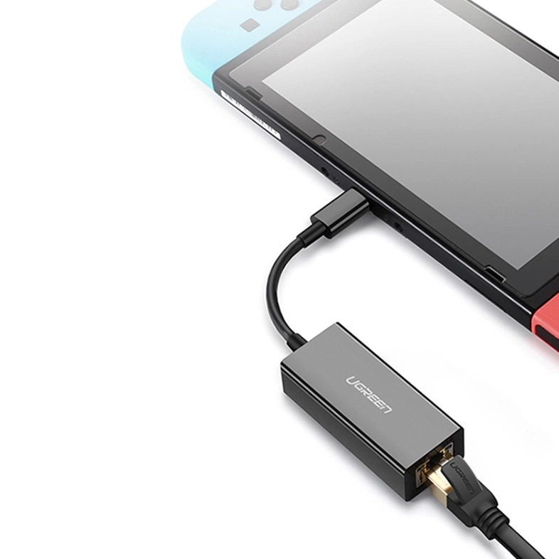 Ugreen eksternt netværksadapter RJ45 - USB Type C (1000 Mbps / 1 Gbps) Gigabit Ethernet grå (CM199)