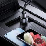 Ugreen hurtigbil oplader 2x USB 36W Quick Charge SCP FCP AFC grå (CD213 10144)