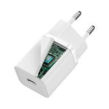 Baseus Super Si 1C fast charger USB Type C 30W Power Delivery Quick Charge white (CCSUP-J02)
