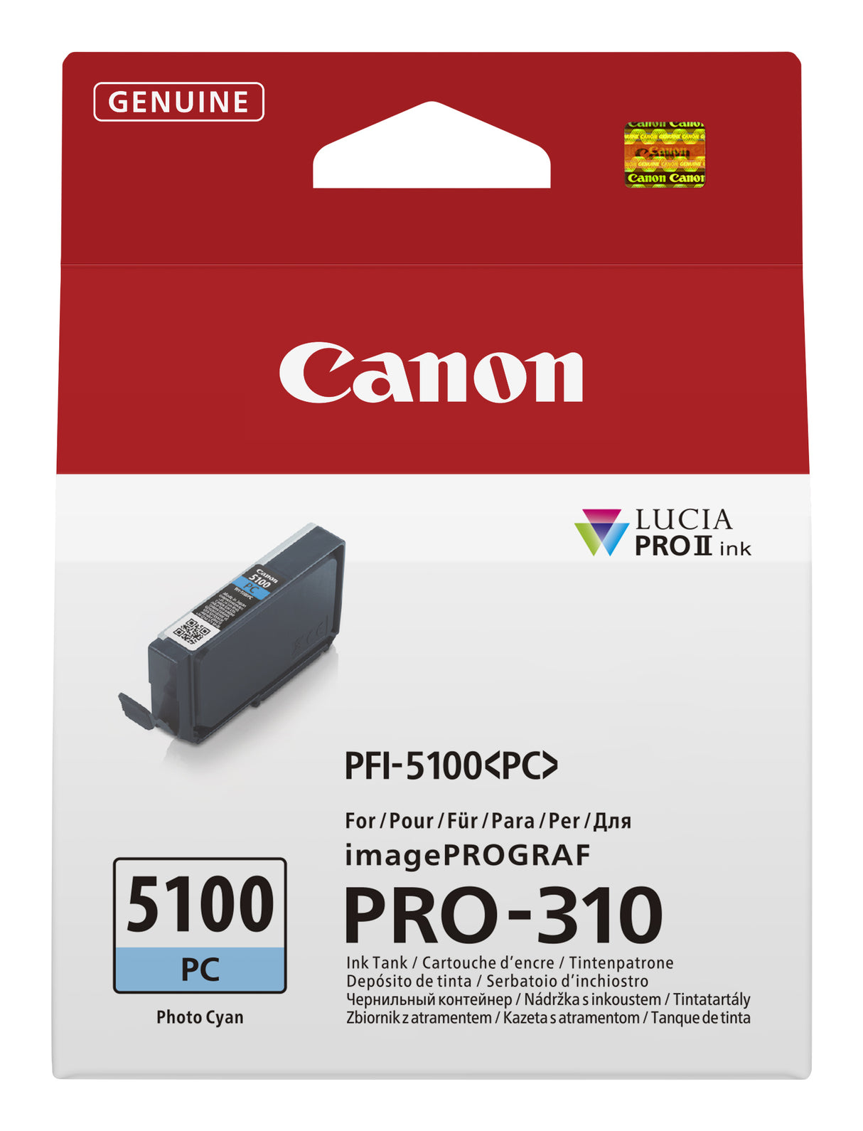 Canon PFI-5100 PC blækpatron 1 stk Original Foto cyan