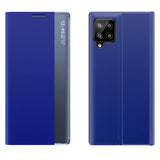 Sleep Case Bookcase Type Case med Smart Window til Samsung Galaxy A22 4G blå