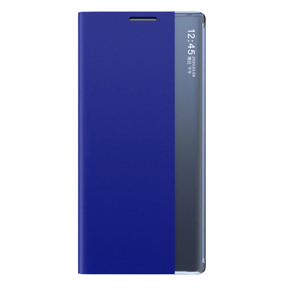 Sleep Case Bookcase Type Case med Smart Window til Samsung Galaxy A22 4G blå