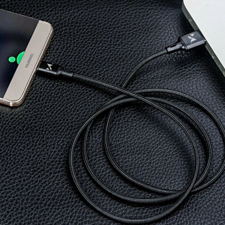 Wozinsky kabel USB - microUSB 2,4A 1m sort (WUC-M1B)