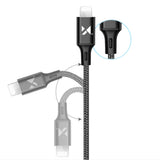 Wozinsky kabel USB - Lightning 2,4A 1m sort (WUC-L1B)
