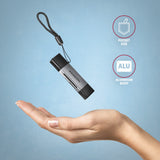 Axagon CRE-DAC USB-C+ USB-A 5 Gbps MINI card reader 2-slot & lun SD/microSD kortlæser USB 3.0 Type-A/Type-C Grå