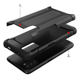 Hybrid Armor Case Tough Rugged Cover til Xiaomi Redmi Note 10 5G / Poco M3 Pro guld