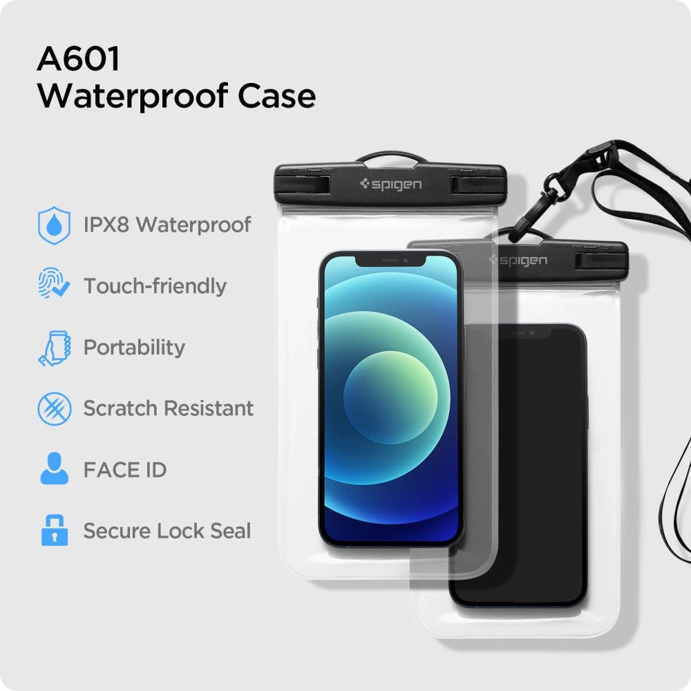 Spigen Spigen Aqua Shield A601 case vandtæt IPX8 - gennemsigtige 2 stykker.