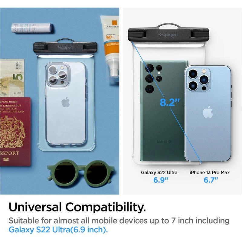 Spigen Spigen Aqua Shield A601 case vandtæt IPX8 - gennemsigtige 2 stykker.